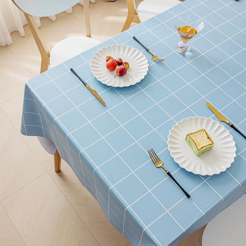 PVC Tablecloth, ins style, waterproof and oil-proof, diamond pattern, multiple sizes