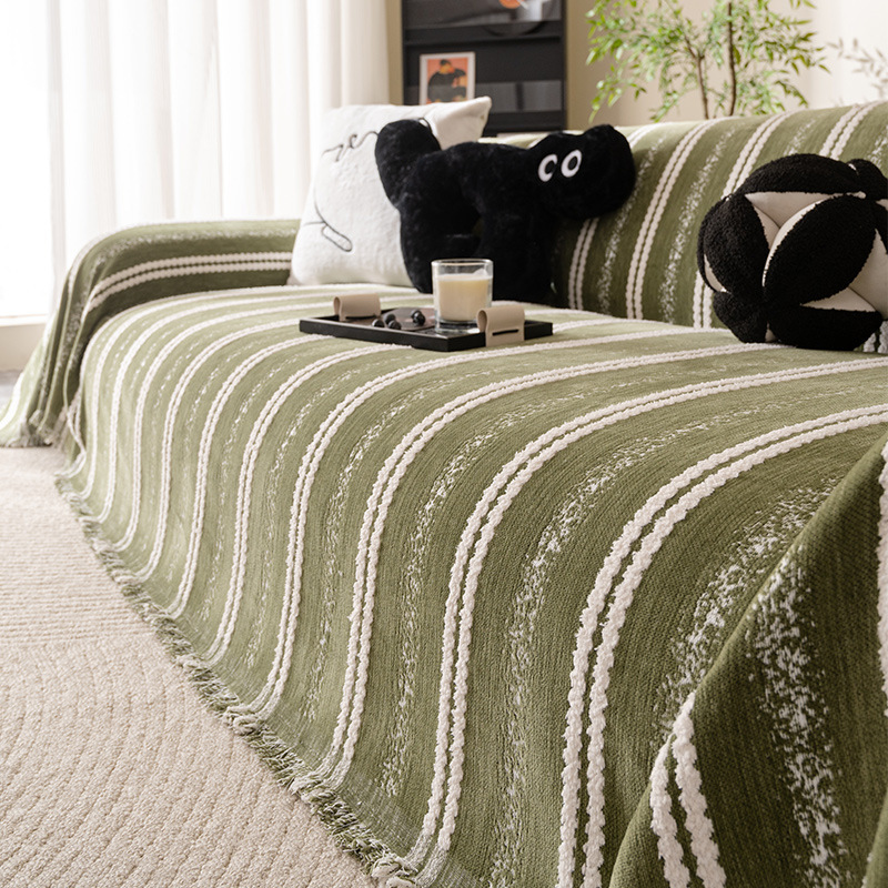 Chenille Sofa Cover Cloth, Full Coverage, Anti-Cat Scratch Sofa Towel, Light Luxury, High-End Sofa Cover Blanket Cushion