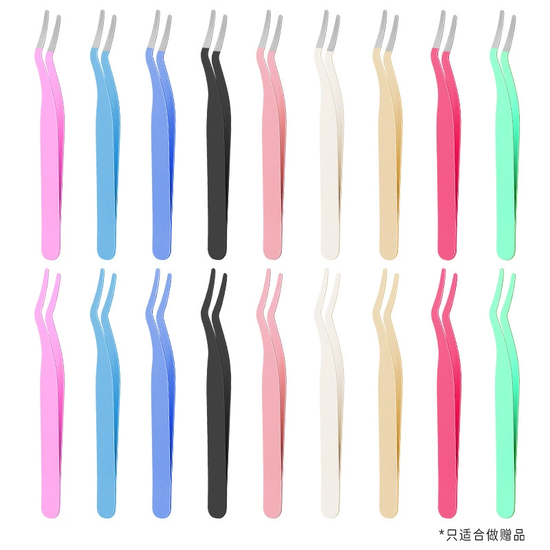 Пинцет для нижних ресниц, пинцет для накладных ресниц, вспомогательный пинцет для прививки ресниц из нержавеющей стали, щипцы для завивки ресниц, косметические инструменты