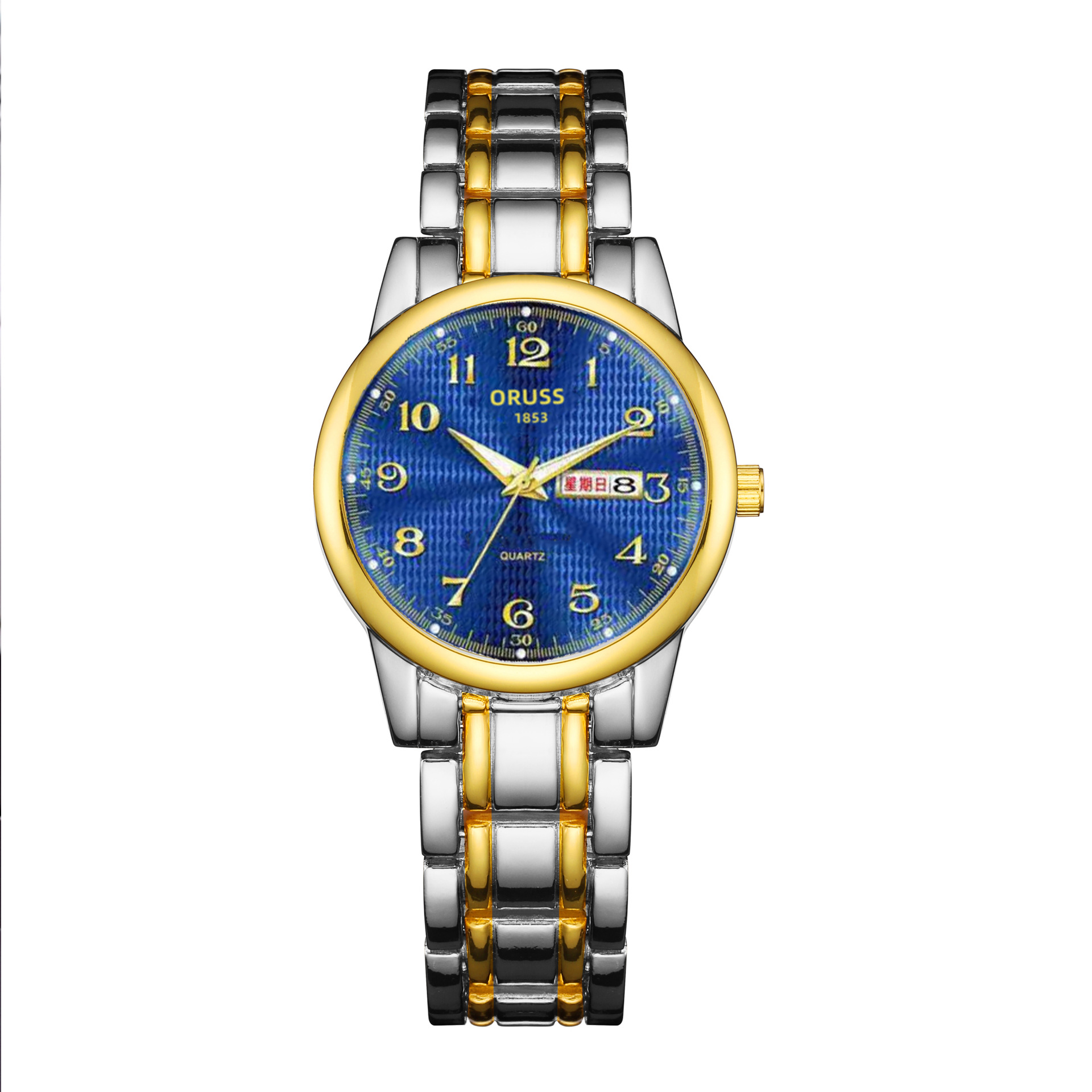 Swiss Brand Watch Women's Fully Automatic Non-Mechanical Watch Waterproof Luminous Dual Calendar Digital Model Famous Quartz