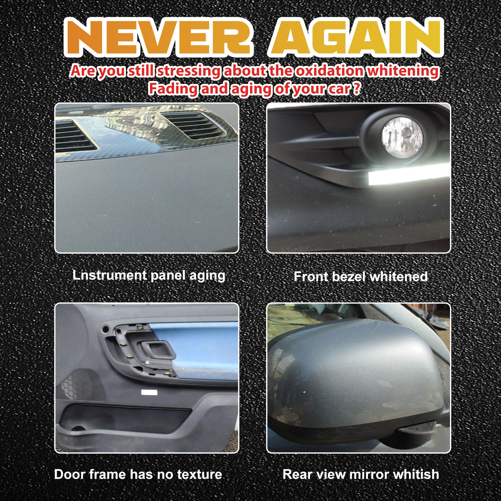 Rayhong Car Plastic Refurbishment Agent Car Leather Seat Interior Polishing, Stain Removal, Cleaning, Refurbishment and Maintenance Agent