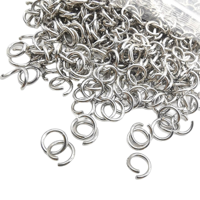 ステンレス製のオープンリングの閉口リングDIYアクセサリーのブレスレットのネックレスの接続リング47種類の規格の現物卸売り