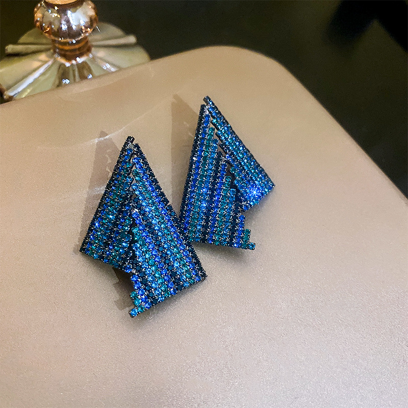 Fashion Tassel Metal Plating Artificial Rhinestones Womenu0027S Earrings 1 Pair