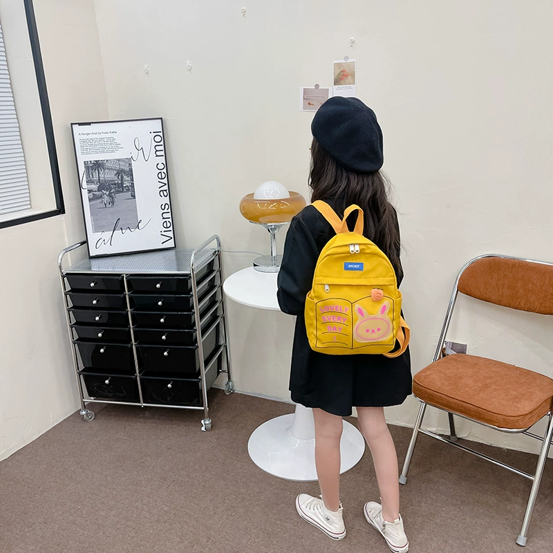 Backpack for kindergarten for men and women, capacious bag, rabbit