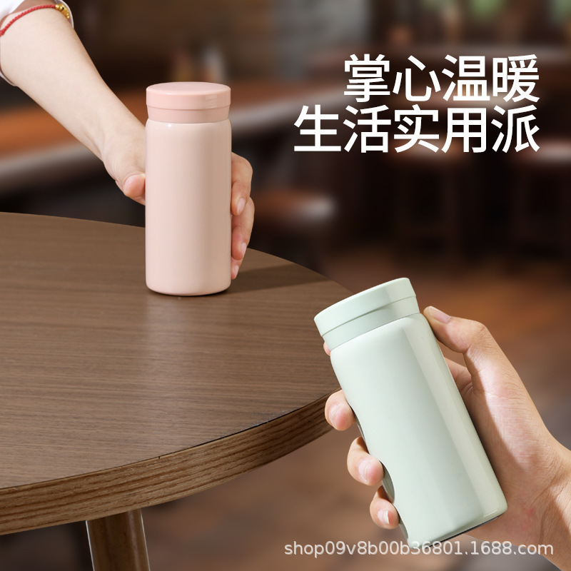 High-Looking Stainless Steel Water Cup, Thermos Cup, Portable Mini Compact Girl's Cup Gift Wholesale, Can Be Used as a Logo High-Looking Stainless Steel Water Cup, Thermos Cup, Portable Mini Compact Girl's Cup Gift Wholesale, Can Be Used as a Logo