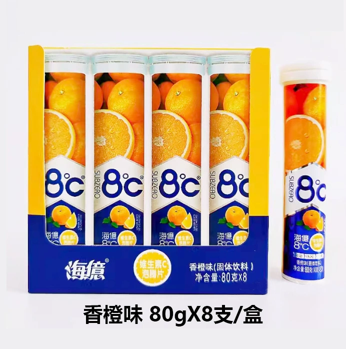 Шипучие таблетки витамин C 8C, фруктовые вкусы, 80 г
