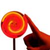 Can be printed logo fluorescent lollipop can rotate the windmill night light glowing children's day toy silver light rod festival supplies