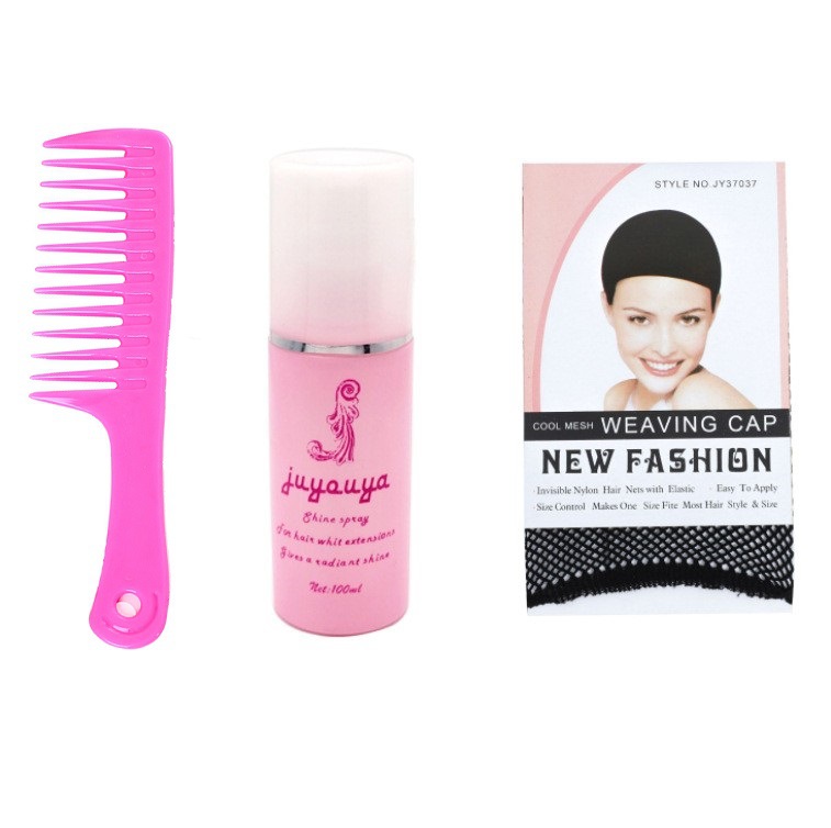 Coni Hair Net Support Care Solution Fit שיניים מסרק רחב שיניים מסרק מסתלסל צינור בצורת U מהדק מהדק חד-שורה סט שבעה חלקים סט חמישה חלקים