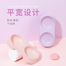 猫碗狗碗双碗一体猫盆狗食盆pp一碗双用宠物碗高颜值保护颈椎猫碗