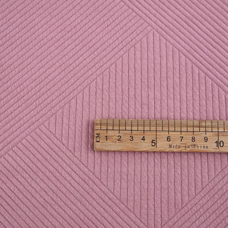 Supply of Home Textiles, Full Polyester Geometric Pattern Silk Cotton Fabrics, Customizable Spring & Fall Women's and Children's Clothing Jacquard Knitted Fabrics