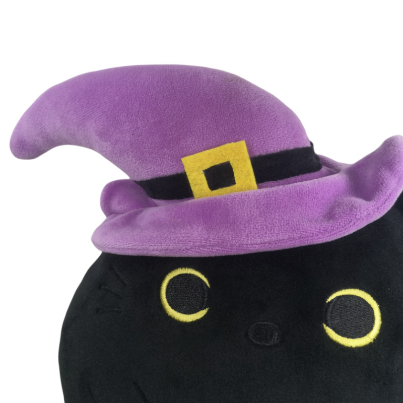 Cross-border Amazon Black Cat Christmas Grinch New Plush Toy Doll Black Five Gift Filled Toy