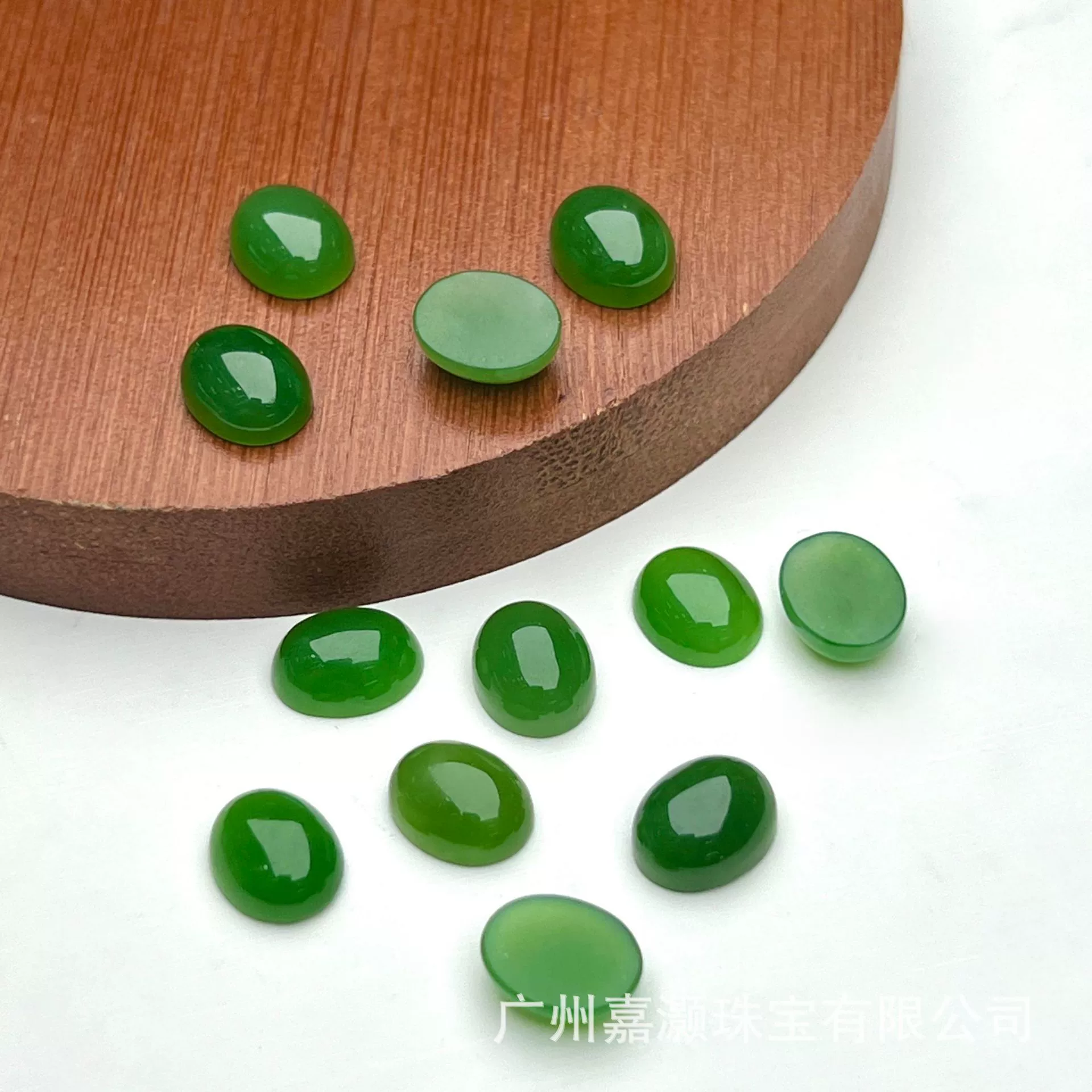 Натуральный нефрит Хэтиан Jiahao, овальный кабошон, свободный камень с плоским дном для инкрустации, оптом от производителя