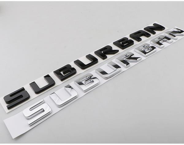 Chevrolet SUBURBAN fender door side emblem ABS pickup truck rear letter sticker car badge
