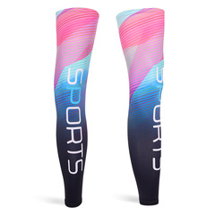 Ice Silk Silicone Sunscreen UV Protection Leg Guards Outdoor Sports Cycling Leg Guards for Men and Women Bicycle Summer Leg Guards