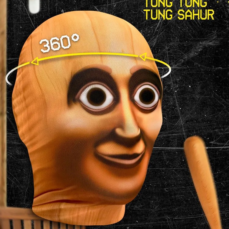 Máscara Facial Completa 360 de Malla Transpirable para Cosplay