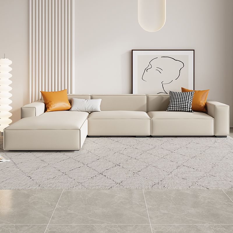 Sofá de tela de tecnología italiana simple y moderno estilo de crema de viento pequeño bloque de tofu recto dormitorio sofá nórdico doméstico