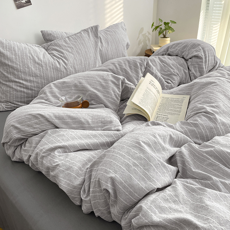 Madre y bebé clase A cama de cuatro piezas de algodón puro desnudo dormir cation engrosado sábanas de cama dormitorio Kasa tres 4 piezas de cama