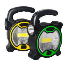 新款Cob露营灯LED应急野营灯帐篷灯手电手提马灯工地灯远射手电筒