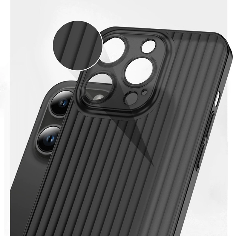 Чехол для телефона (Apple iPhone 15) гофрированная PP оболочка, матовый тонкий, легкий