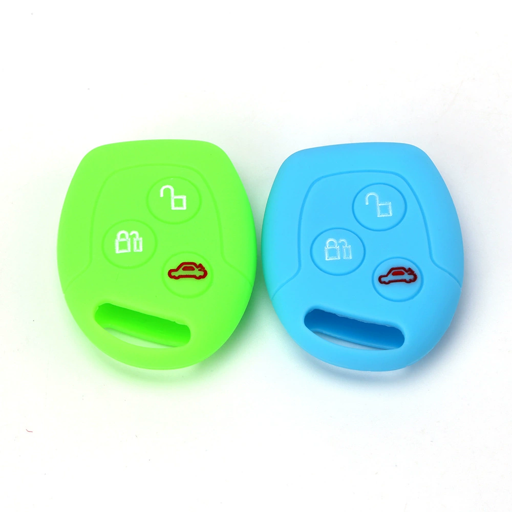 Экспортные поставки для внешней торговли подходят для Ford Escort, Escape, Edge и других моделей с силиконовым чехлом для ключей с 3 клавишами.