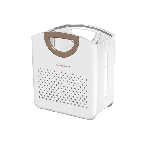 Wall-mounted folding dirty laundry basket household laundry storage basket plastic bathroom basket portable laundry storage basket