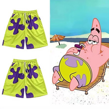 夏季派大星宝宝卡通同款短裤男女夏季宽松休闲裤情侣卡通沙滩裤潮