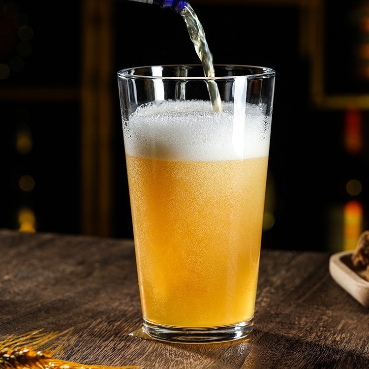 Tazas de cerveza artesanal de estilo británico y americano, tazas de jugo, tazas de té de leche, tazas de té de limón, tazas de agua de vidrio, logotipo