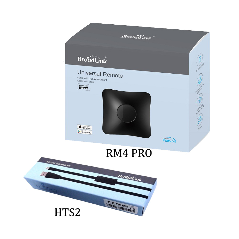 Control remoto inteligente Broadlink RM4 Pro por infrarrojos y radiofrecuencia para teléfono móvil, control por aplicación.