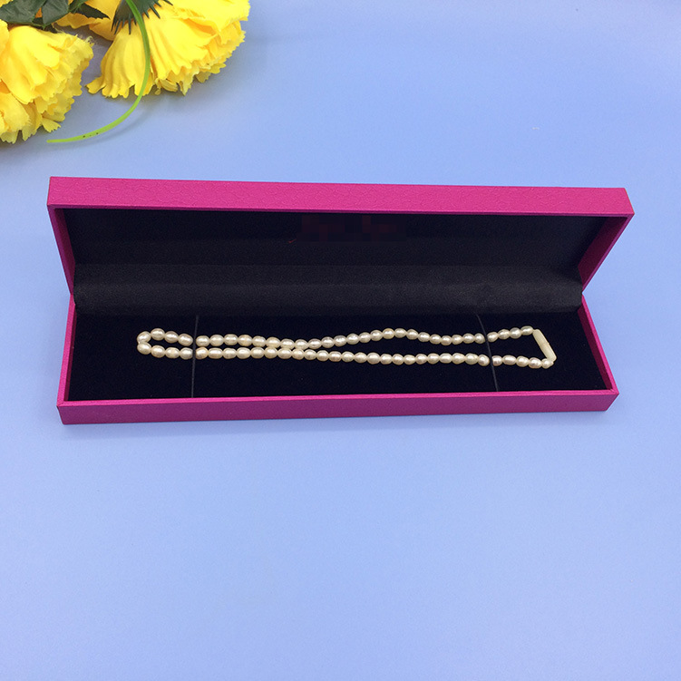 东莞饰品盒厂家批发项链首饰包装盒 玫粉色首饰手链收纳盒子