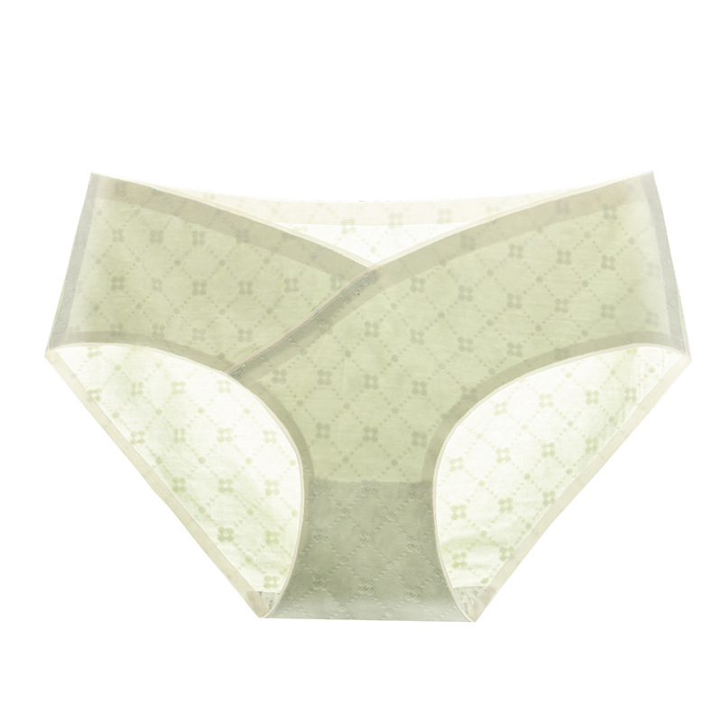 Ropa interior de mujer embarazada algodón de mujer entrepierna antibacteriana verano embarazada delgada temprana, media y tardía talla grande ropa interior de algodón de cintura baja sin costuras
