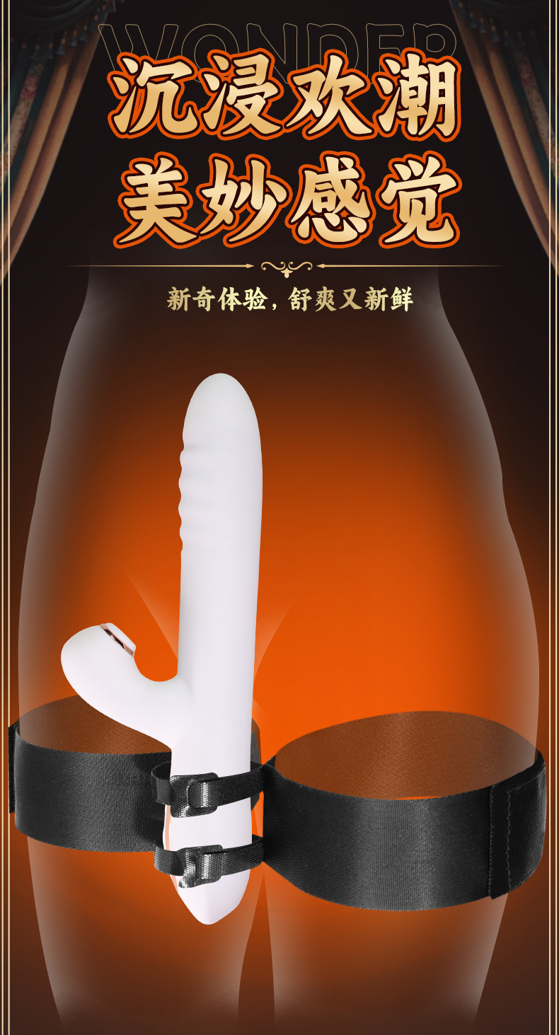 Jiuai Silicone Vibrator Massage Gun Style Adult Toy with Electric Button Control, Black — detail image 14