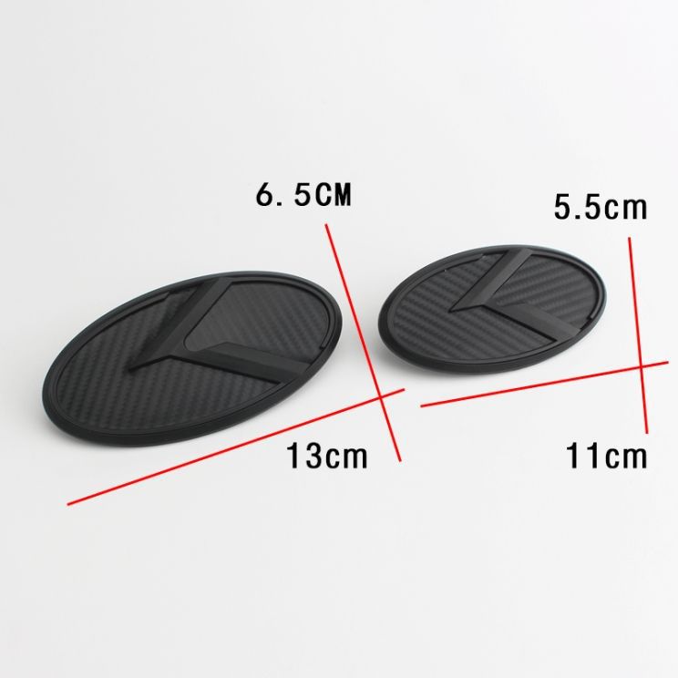 Suitable for Kia K5 modification with herringbone logo, front and rear K logo modification, car emblem, K grille emblem, and rear emblem