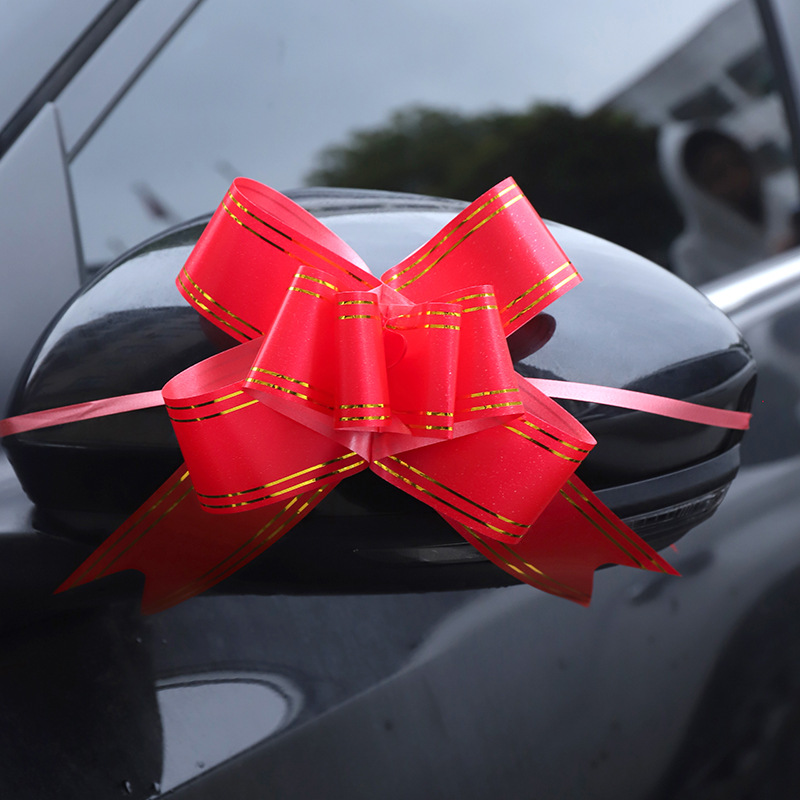 Caja de regalo de flores de arco al por mayor, embalaje y decoración, mango de flores, cinturón de flores, automóvil de boda, flores