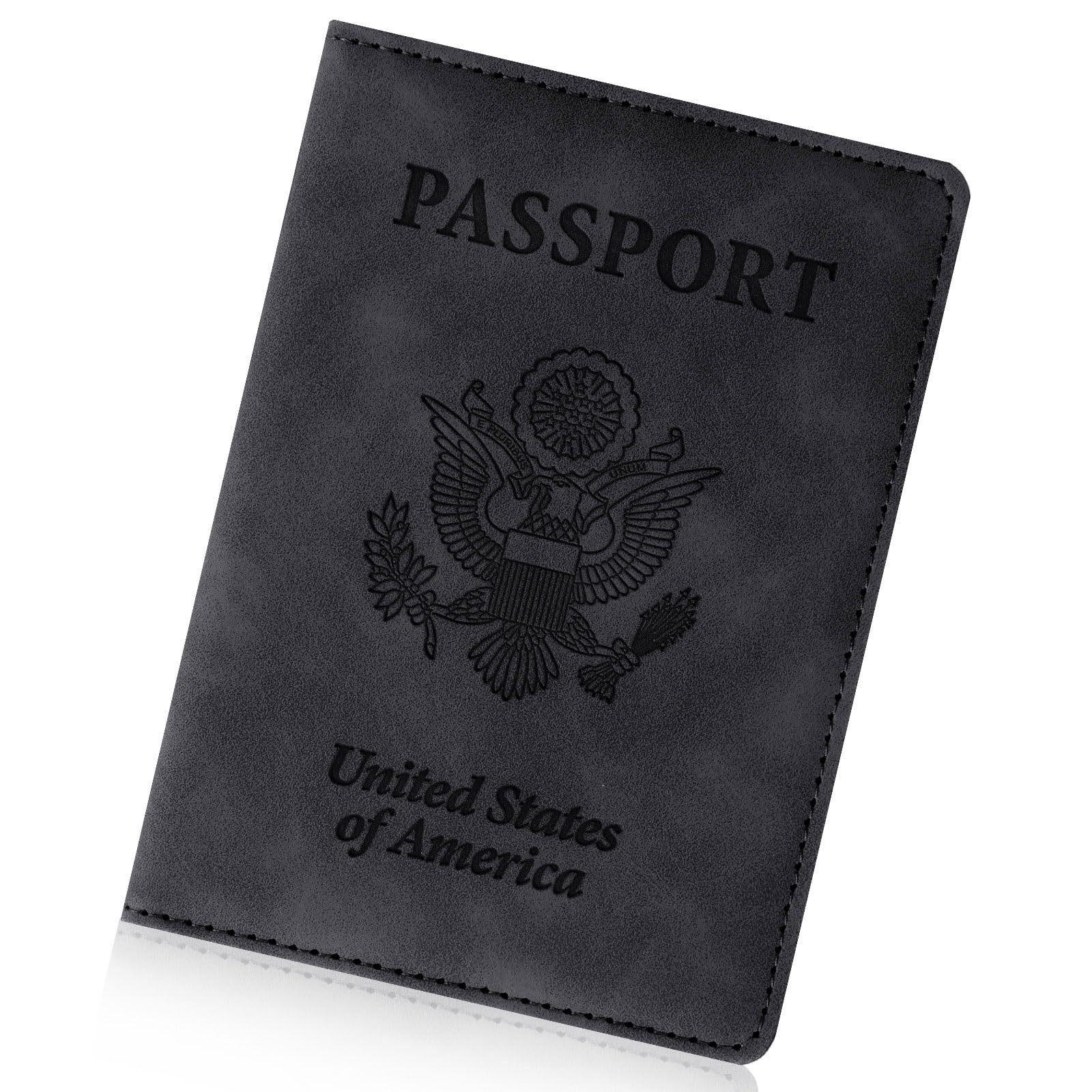 Travel Essential: Rfid Blocking Passport Cover Wallet Card Holder for Men and Women, Made of Pu Leather