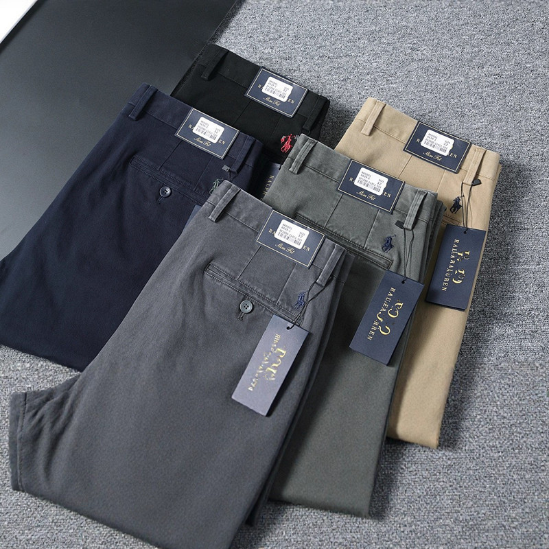 Spring and Autumn New Style Business Casual Straight-Leg Pants, No-Wash, Wrinkle-Resistant, Khaki, Black, Navy Blue, Army Green, Gray, Available for Dropshipping