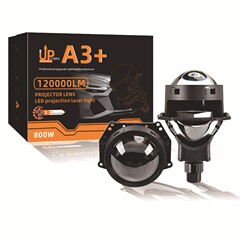 A3+汽车LED大灯2.5/3寸无损双光透镜H4H7双灯杯60W大功率激光透镜