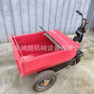 工地拉沙拉砖车 电动养殖场三轮拉粪车骑行灰斗车
