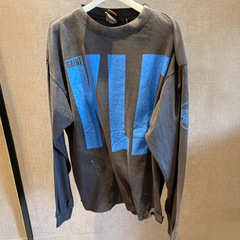 SAINT OF MICHAEL 25SS展会限定“洗水做旧宽松长袖T恤男女潮高街