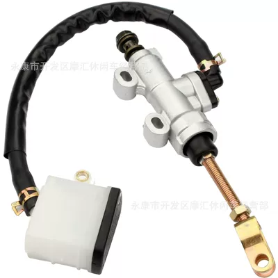 Off-Road Motorcycle Atv Beach Bike Accessories 50-250Cc Rear Brake Master Cylinder Integrated Foot Brake Pump with Oil Cup (Motorcycle General Parts)