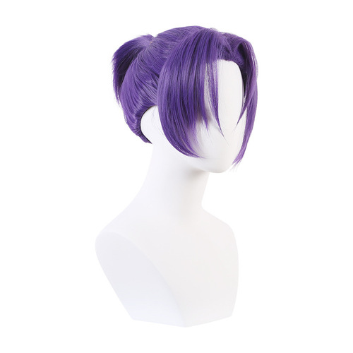 Doukou Yuying Lingwang Cos Wigs Purple One-piece Braided Hairstyle Costume Blue Prison Anime Cos Wigs