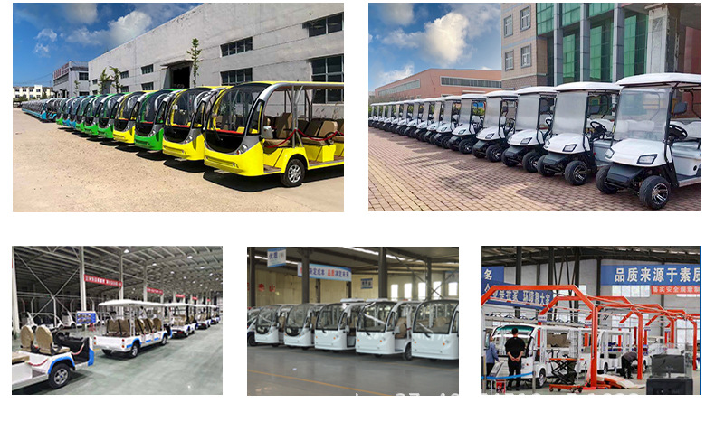 Electric Golf Cart Scenic Park Tour Off-road Electric Sightseeing Car Four-wheel 2-seat Bucket Export