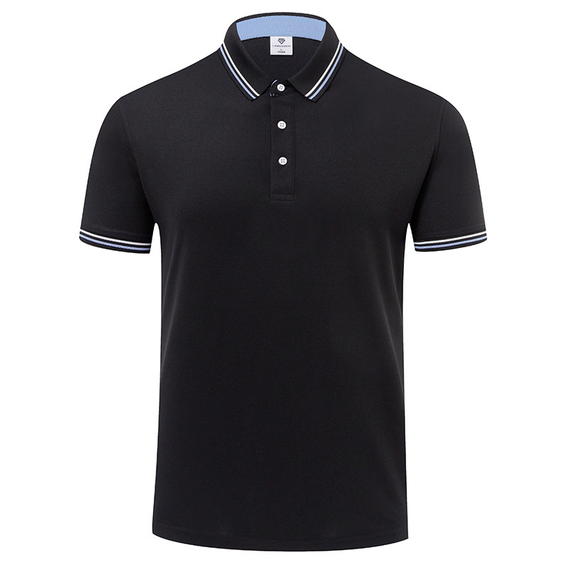 Verano versátil adelgazante antiarrugas resistente al desgaste refrescante color transpirable equipo de trabajo ropa de manga corta solapa Polo personalización