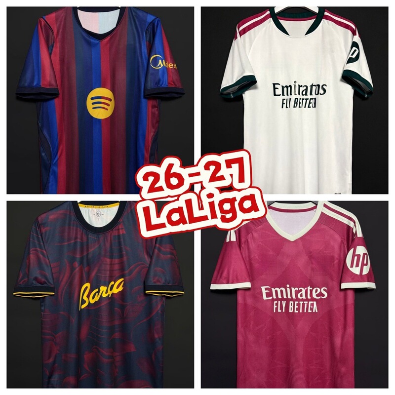26-27 New Models of Atlético Madrid, Barcelona, Real Madrid Football Jerseys La Liga Football Jersey 26-27 New Models of Atlético Madrid, Barcelona, Real Madrid Football Jerseys La Liga Football Jersey