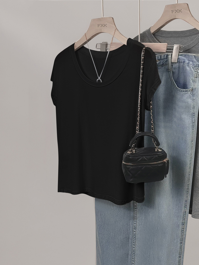 블랙 - 솔리드 컬러 [스팟 생머리]