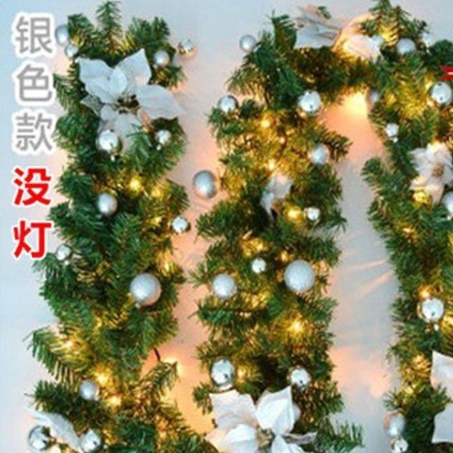 圣诞仿真绿植藤条软胶手感松柏叶松针加密装饰藤条亚马逊跨境爆款|undefined