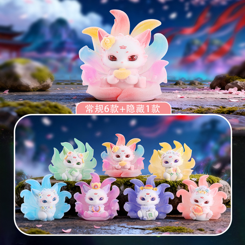 新型のパンダの楽悠悠の漫画のブラインドの箱のデスクトップの装飾の小さい置物の2次元の贈り物のメーカーの直接販売のおもちゃ