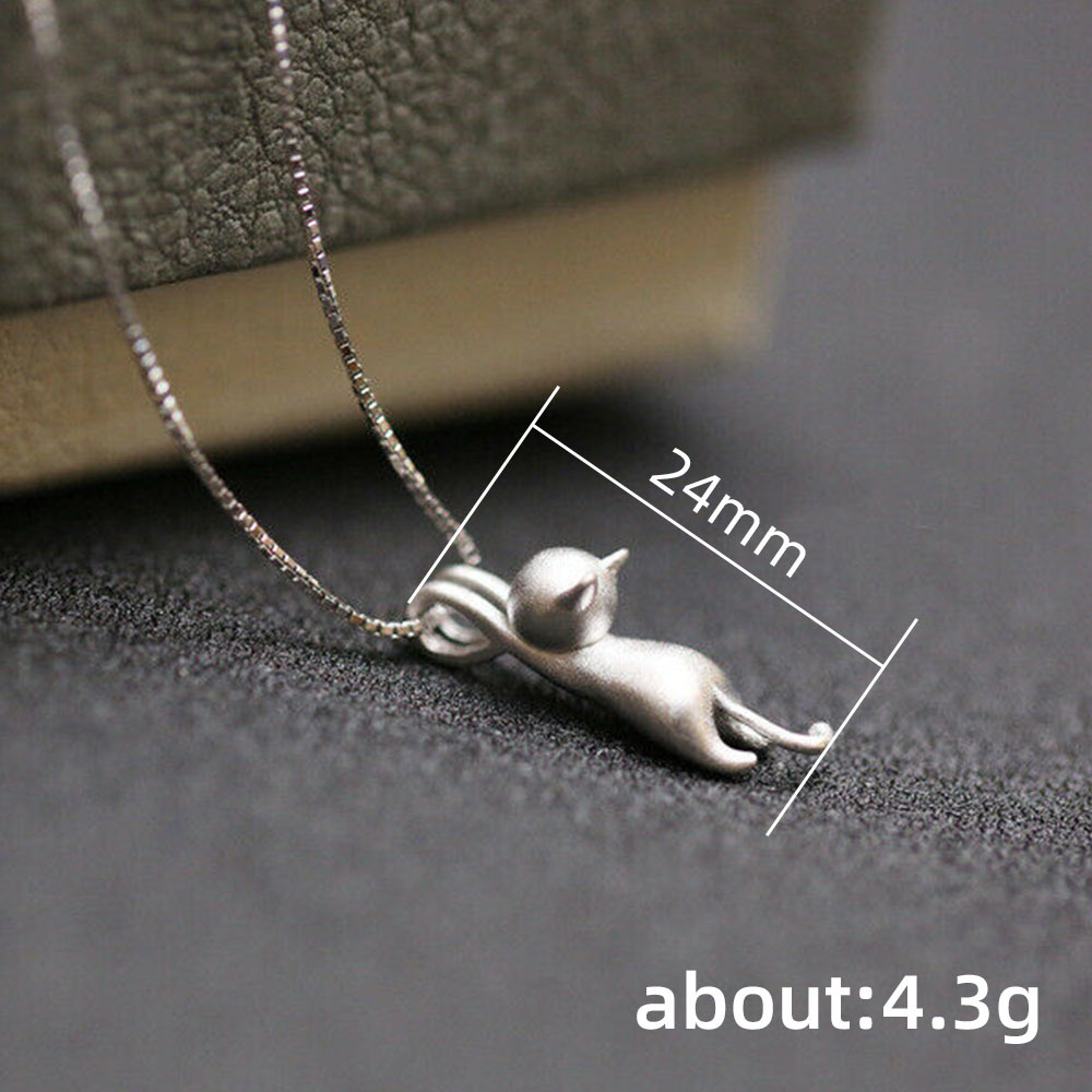 Fashion Cat Copper Plating Pendant Necklace 1 Piece display picture 1