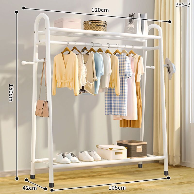 Tendedero, piso, piso, dormitorio, perchero, balcón, perchero, poste de ropa simple para el hogar, estante de ropa para el dormitorio