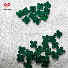 梧州厂家批发经典款天然孔雀石四叶草好运裸石首饰镶嵌饰品配石