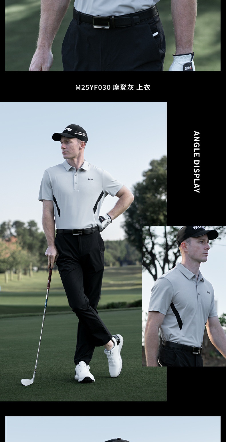 Áo polo nam tay ngắn golf Mo EYES vải nhập khẩu Hàn Quốc đàn hồi cao — M25YF030-Áo màu xám hiện đại [Cổ áo liền mạch/vải nhập khẩu Hàn Quốc/mềm và đàn hồi cao], M25YF030-Áo trắng [Cổ áo liền thân/Vải nhập khẩu Hàn Quốc/Mềm mại và đàn hồi cao], M25YF030-Áo đen [Cổ áo liền mạch/vải nhập khẩu Hàn Quốc/mềm mại và đàn hồi cao] chi tiết 17